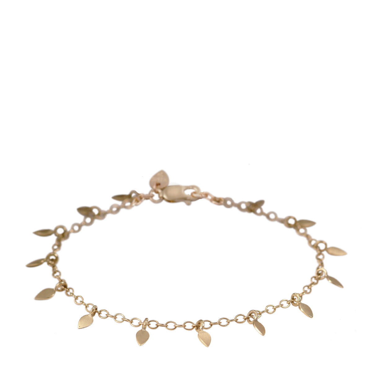 10K Gold Tiny Petal Bracelet