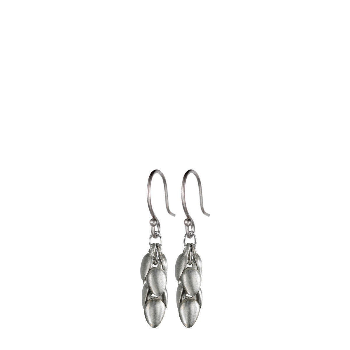 Sterling Silver Short Acorn Pod Earrings