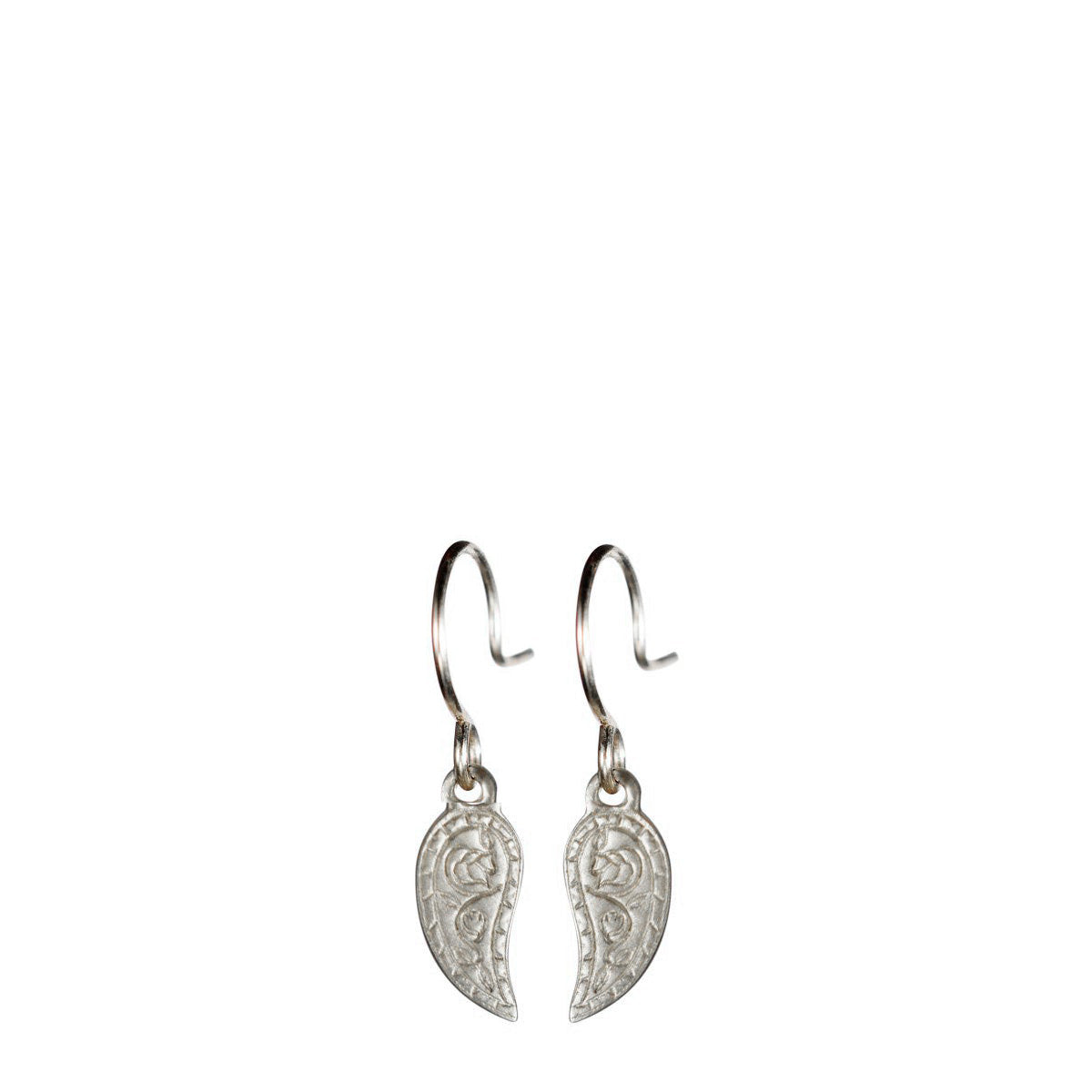 Sterling Silver Small Paisley Earrings