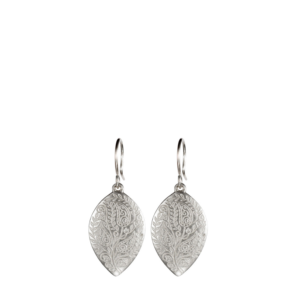 Sterling Silver Medium Paisley Earrings