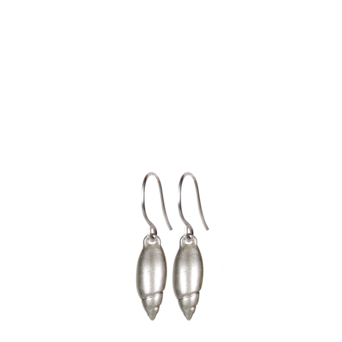 Sterling Silver Olive Shell Earrings