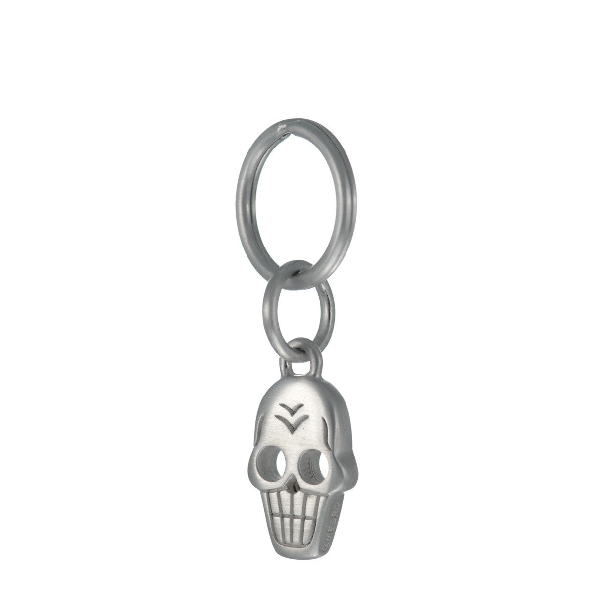 Sterling Silver Skull Keychain