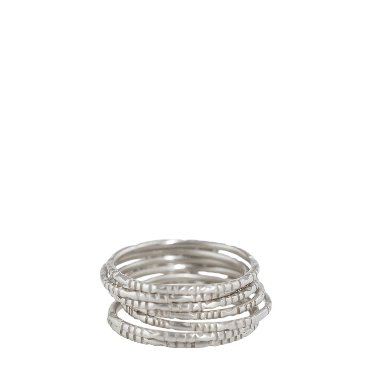 Sterling Silver Moroccan Rings (Set of Seven)