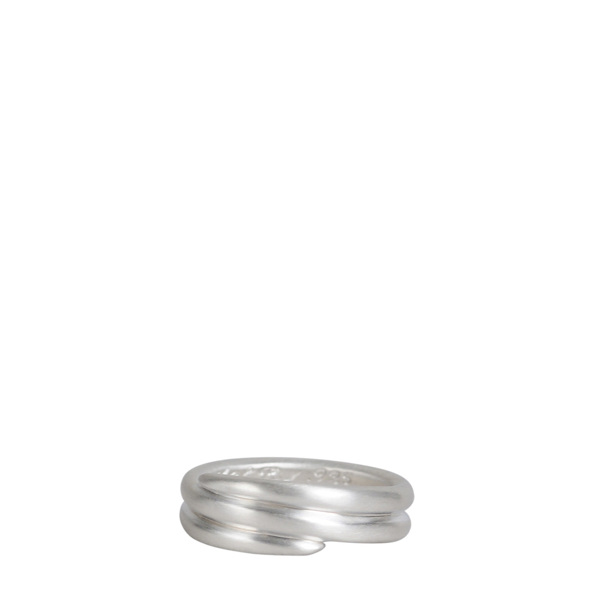 Men&#39;s Sterling Silver Single Spiral Ring