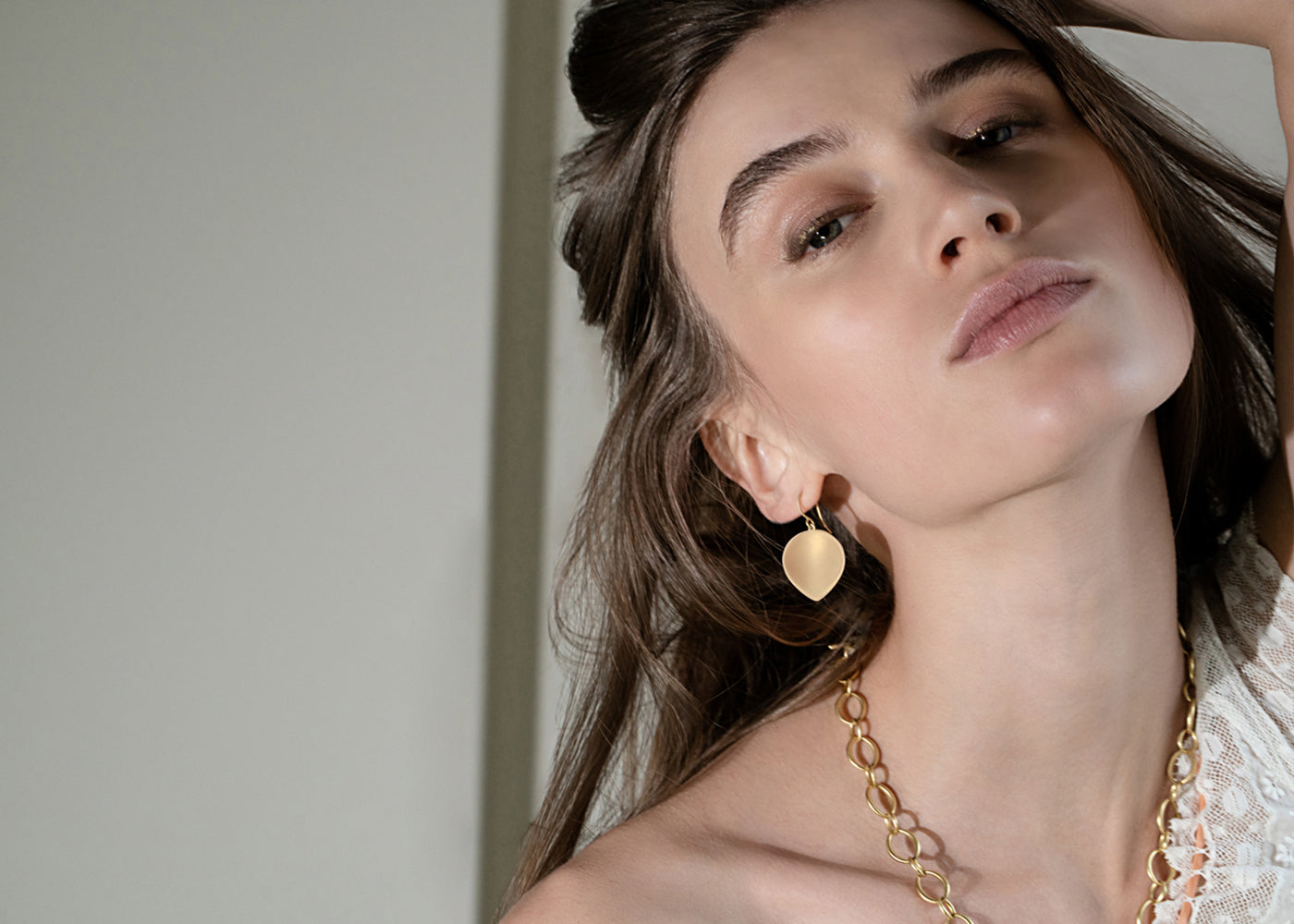 18K Gold Chains and Earrings