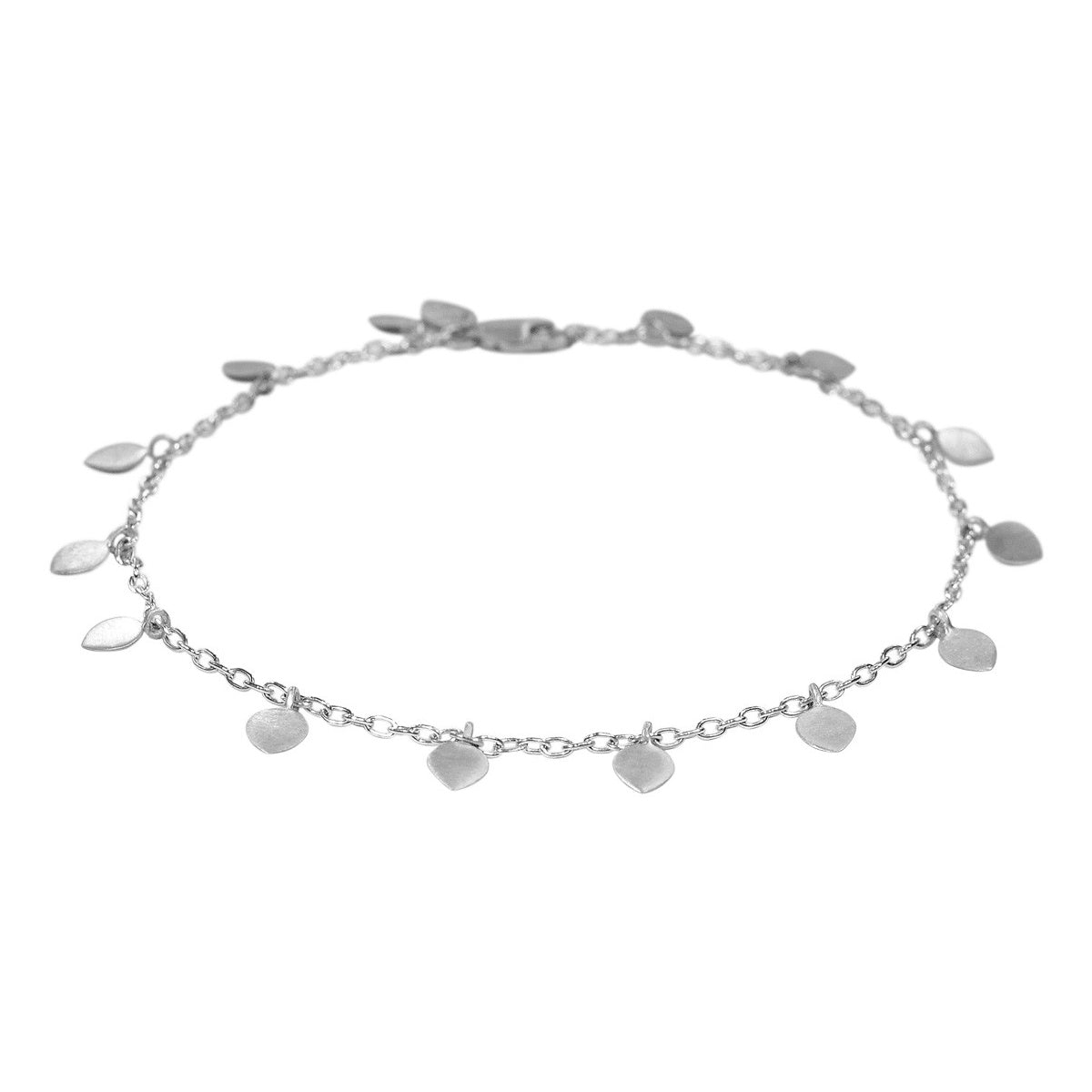 Sterling Silver Lotus Petal Anklet