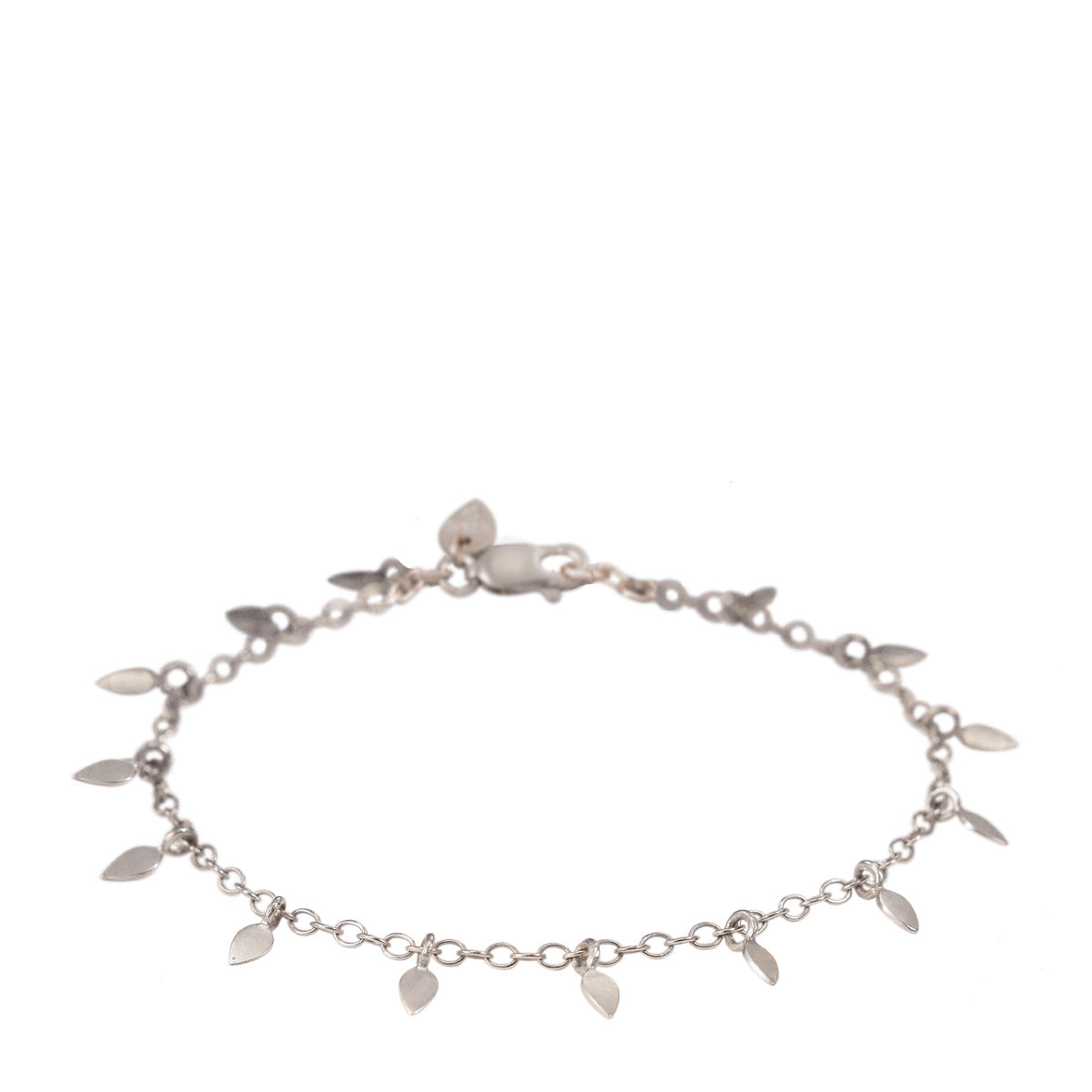 Sterling Silver Tiny Petal Bracelet