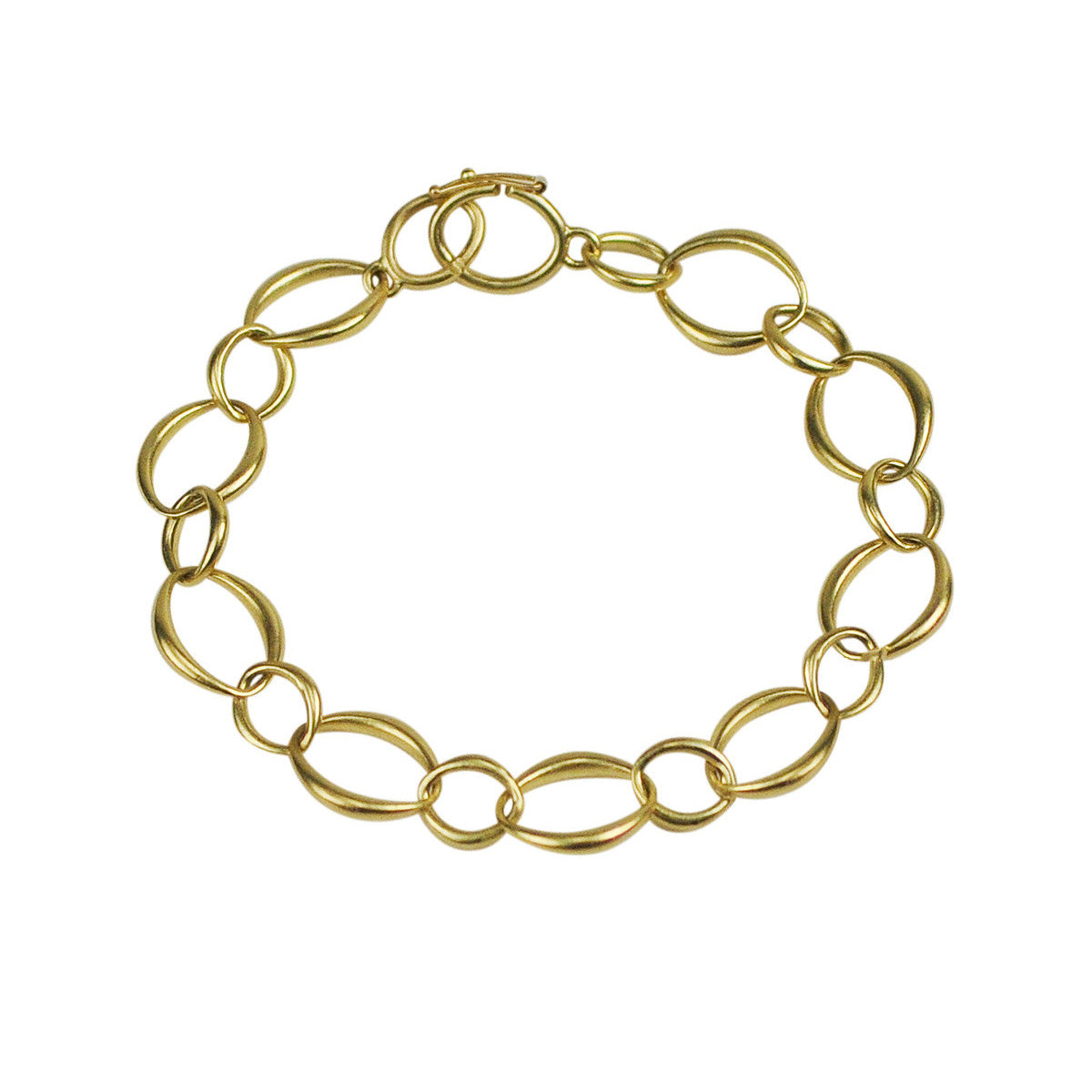18K Gold Large Heavy O’ Chain Bracelet