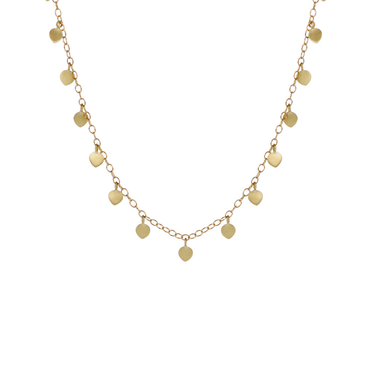 18K Gold Single Lotus Necklace