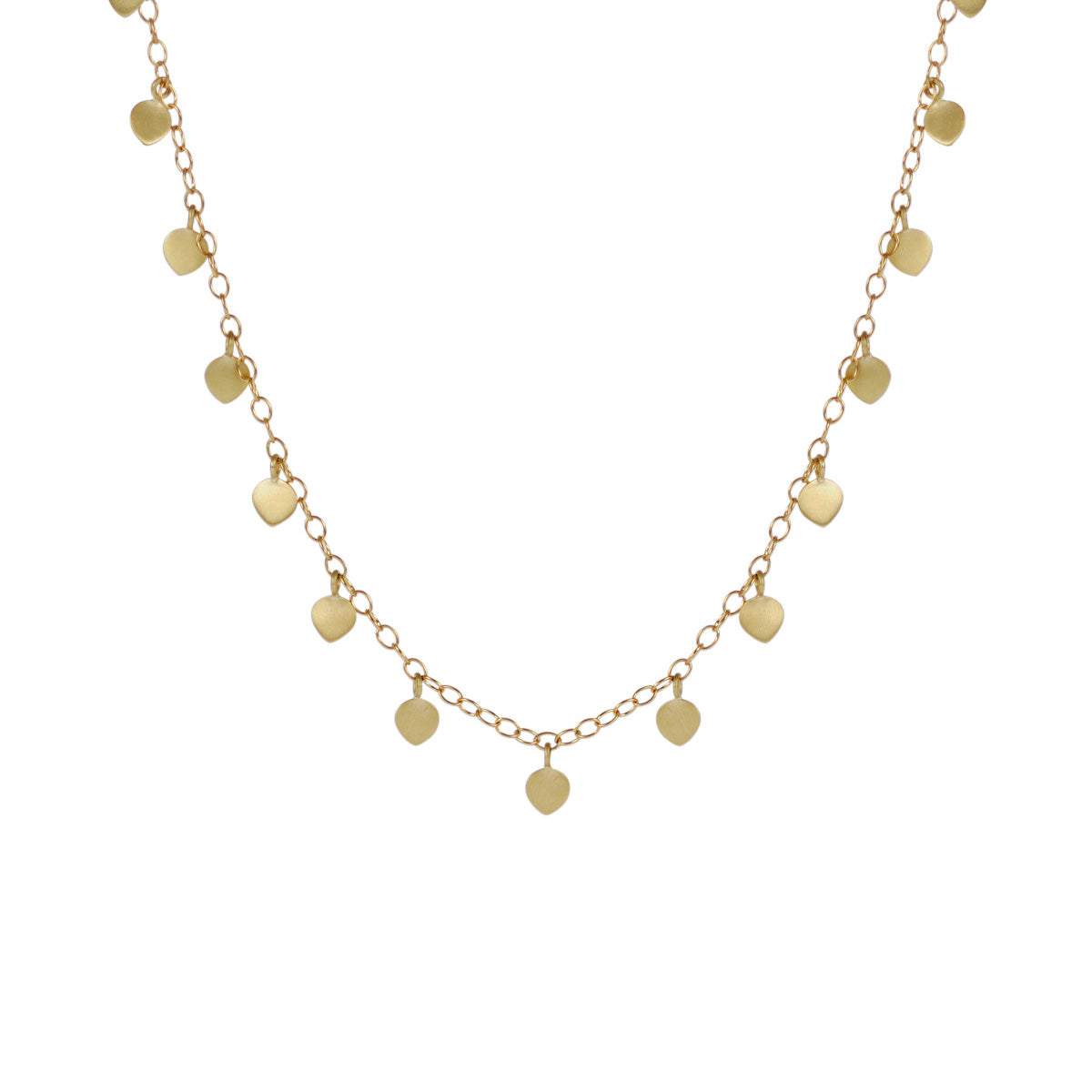 18K Gold Single Lotus Necklace