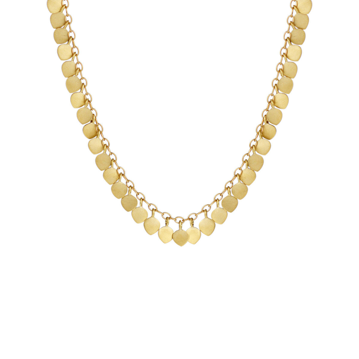 18K Gold Full Lotus Necklace