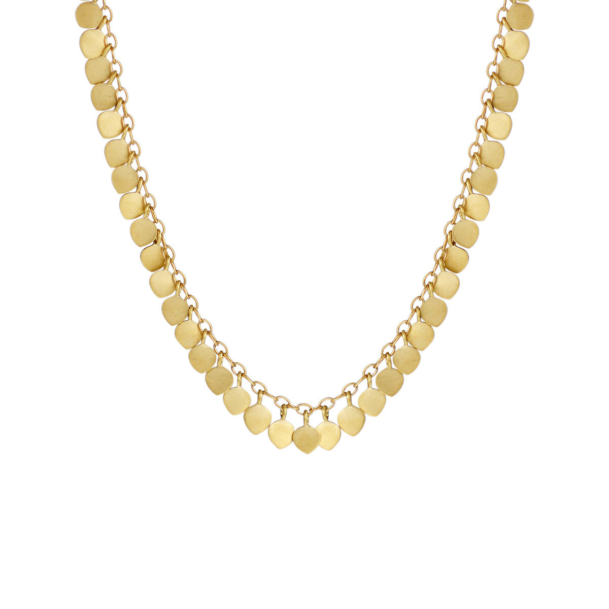 18K Gold Full Lotus Necklace