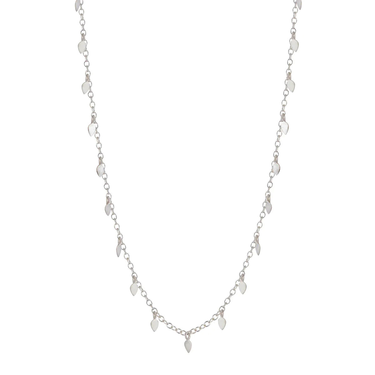 Sterling Silver Tiny Petal Chain