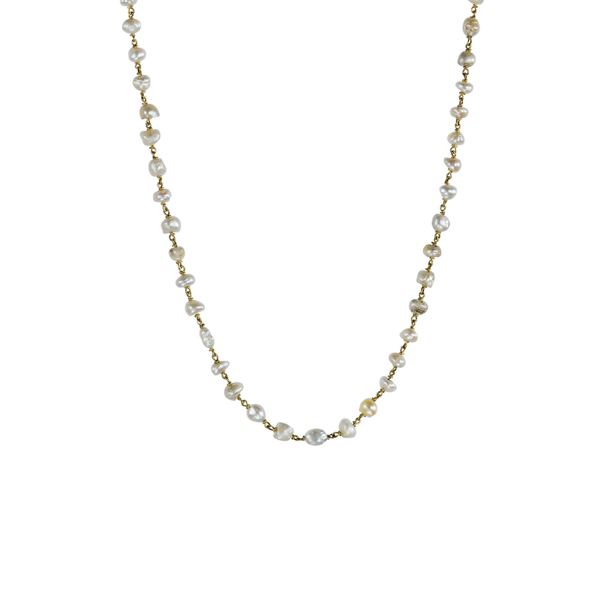 18K Gold Basra Pearl Chain