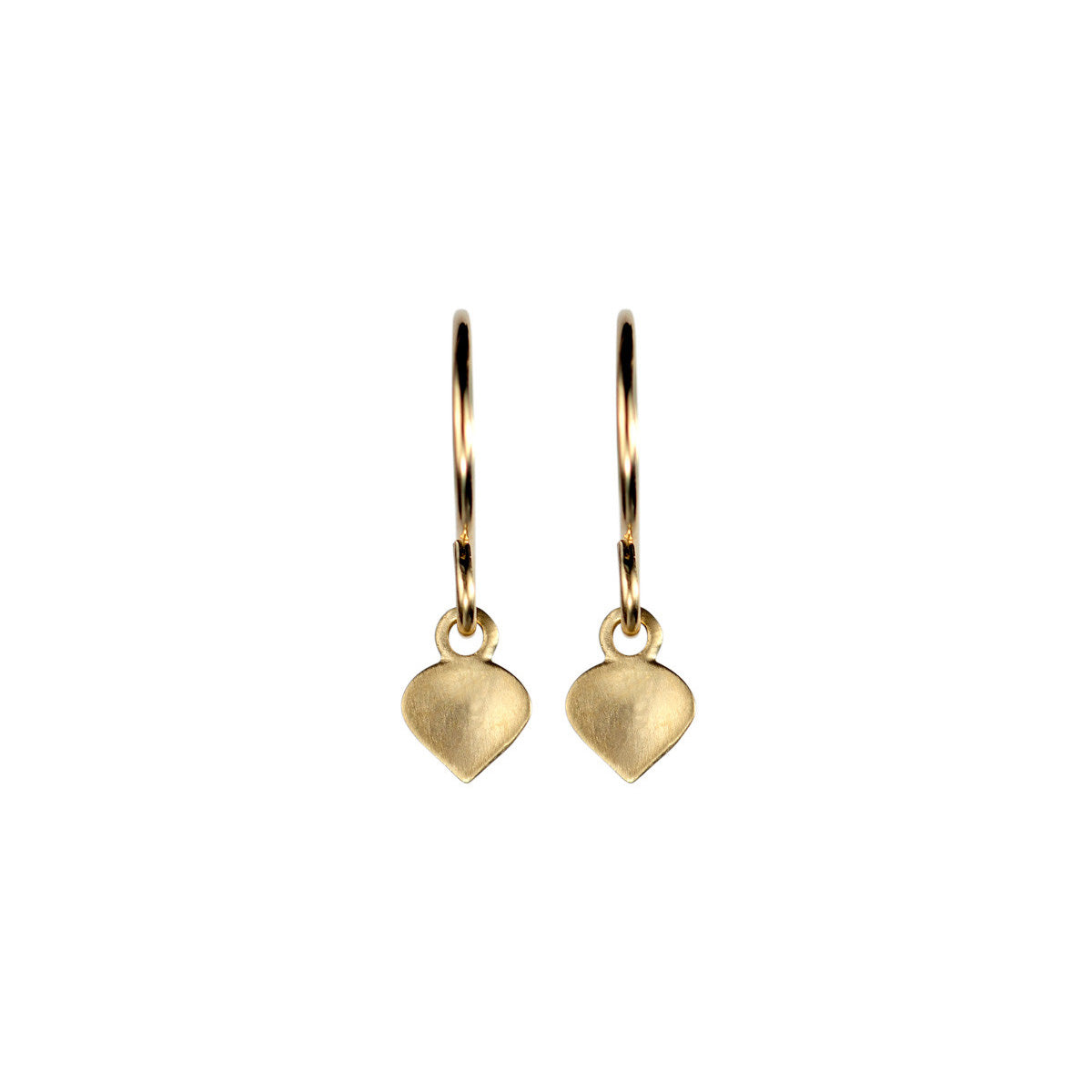 10K Gold Tiny Lotus Earrings