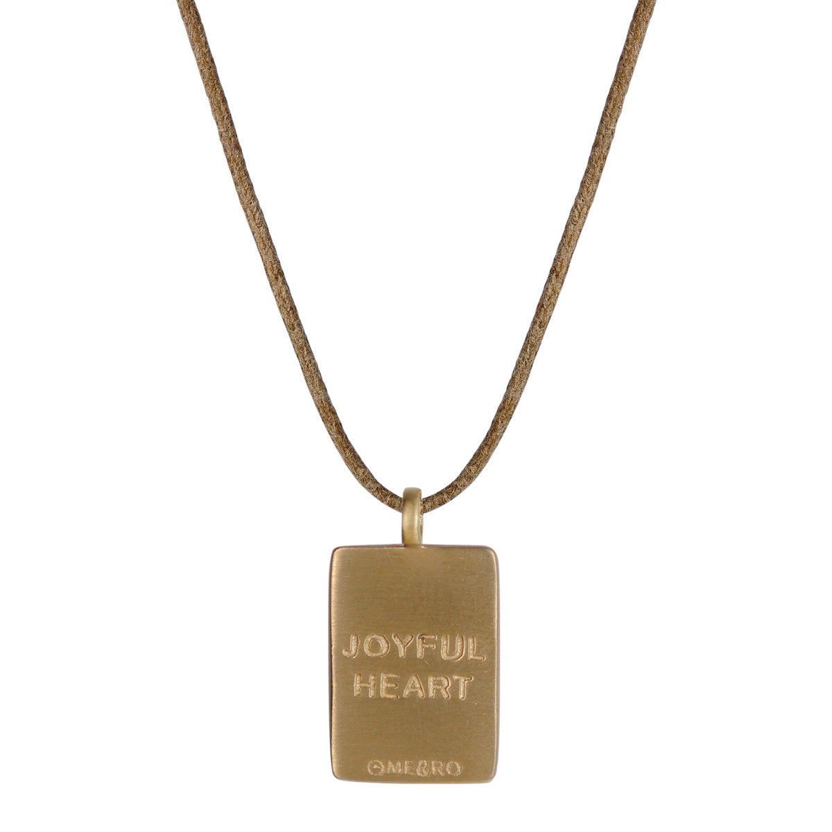 10K Gold Joyful Heart Foundation Fearlessness Tag on Cord