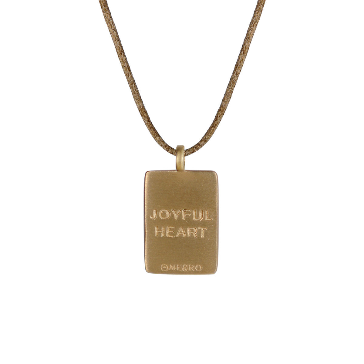 10K Gold Joyful Heart Foundation Fearlessness Tag on Cord