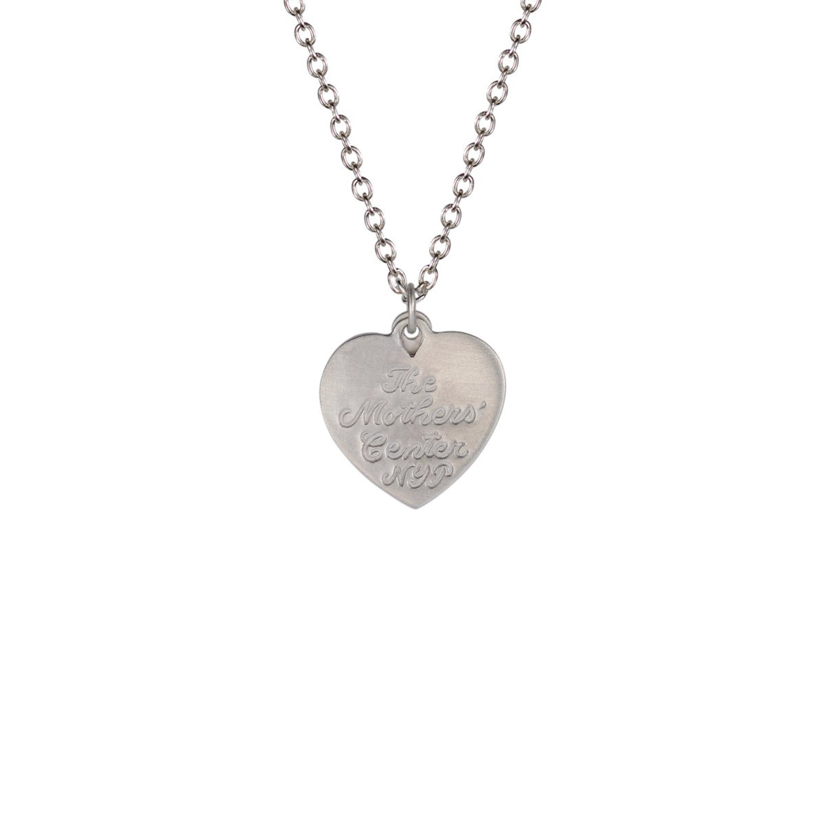 Sterling Silver New York Presbyterian Heart and Anchor Pendant