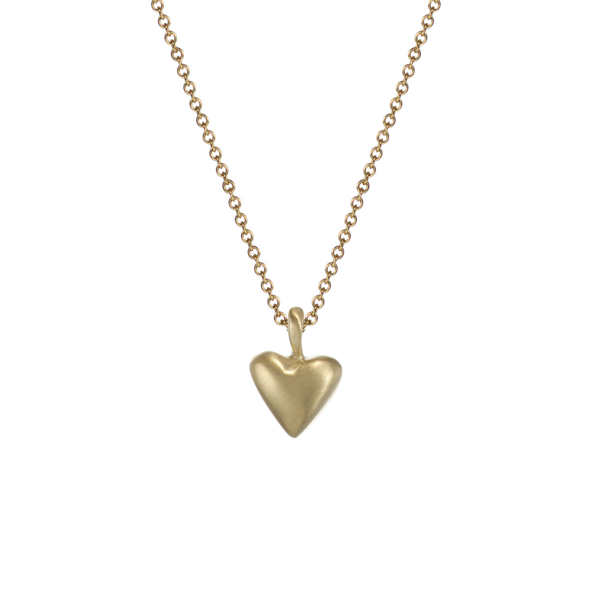 10K Gold Medium Heart on Chain
