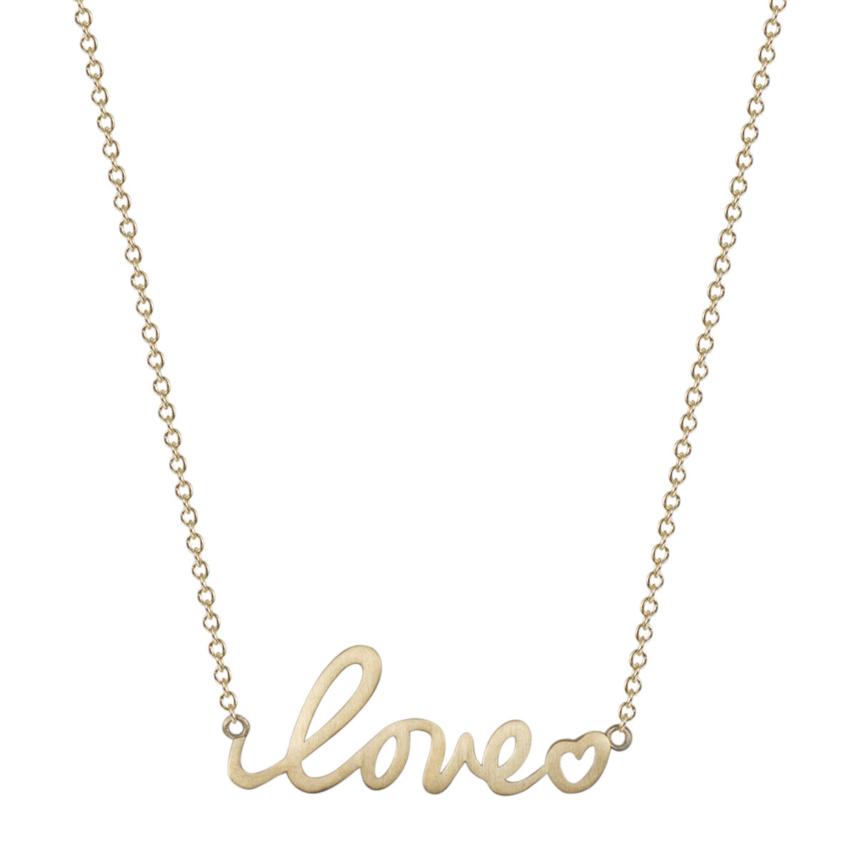 10K Gold Love & Heart Pendant