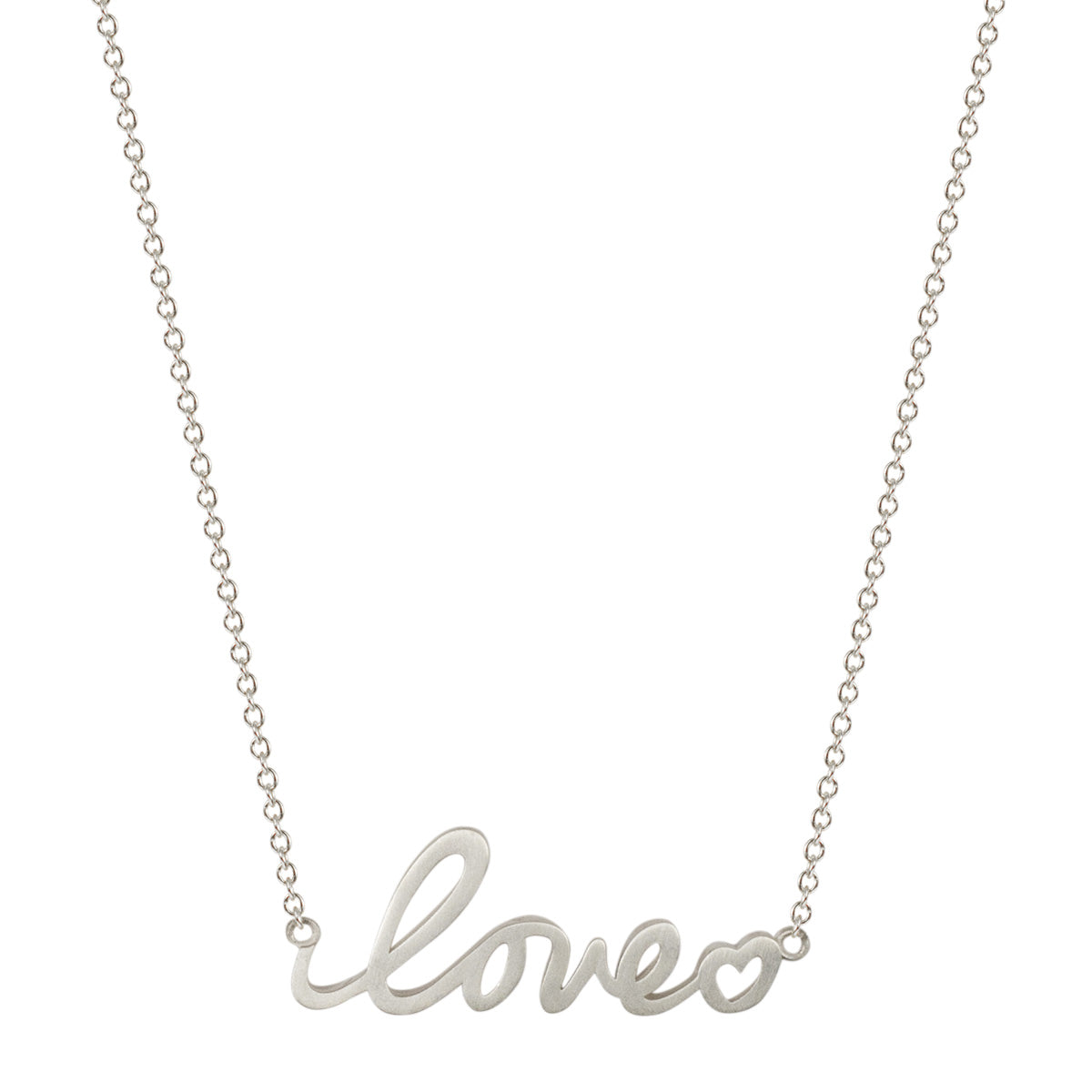 Sterling Silver Love & Heart Pendant