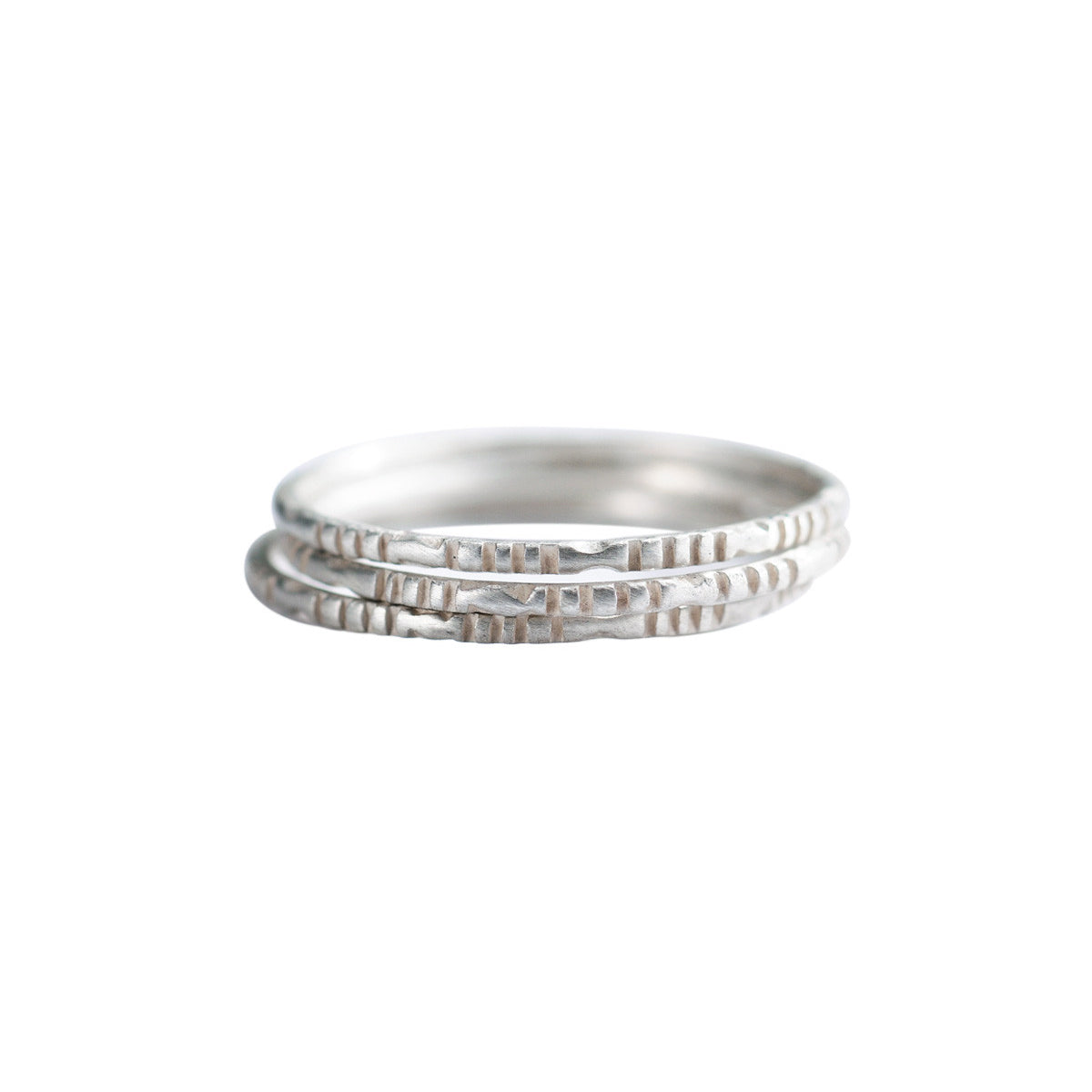 Sterling Silver Moroccan Rings (Set of Three)