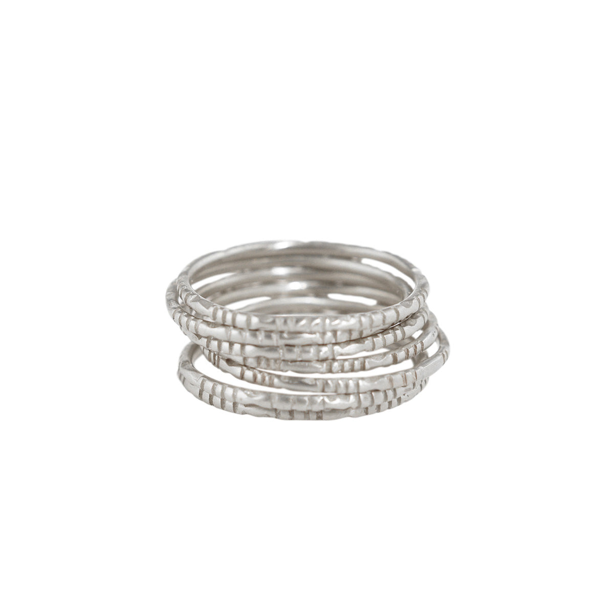 Sterling Silver Moroccan Rings (Set of Seven)