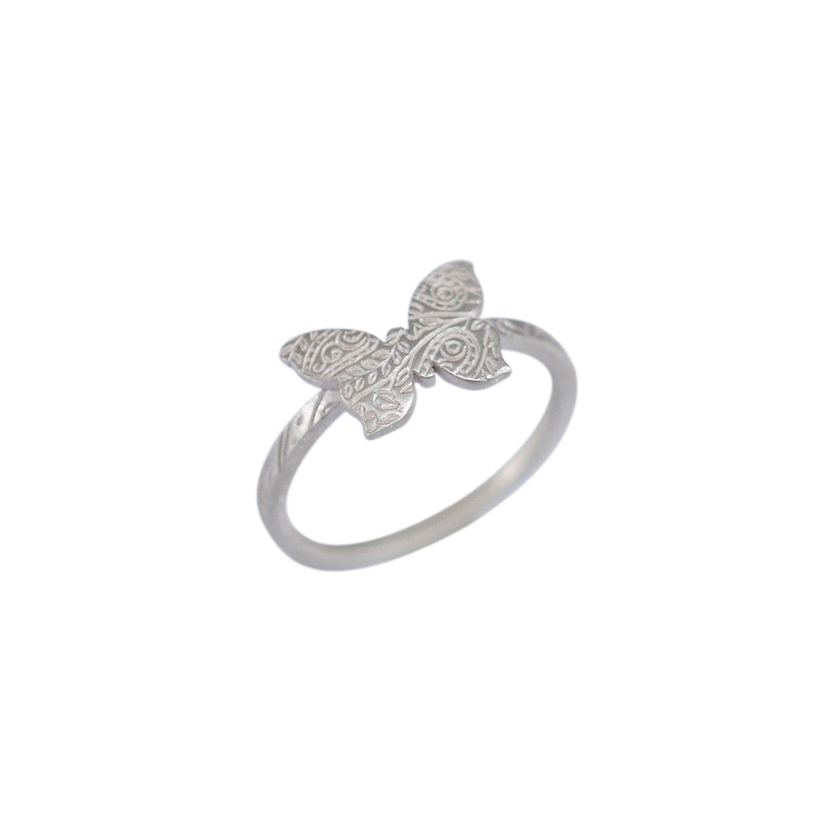 Sterling Silver Paisley Butterfly Ring