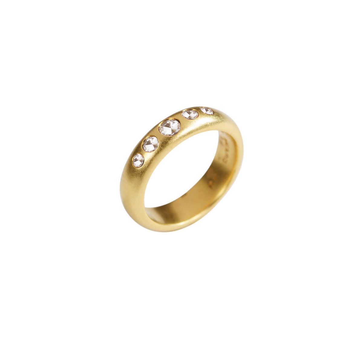 18K Gold 5 Diamond Band