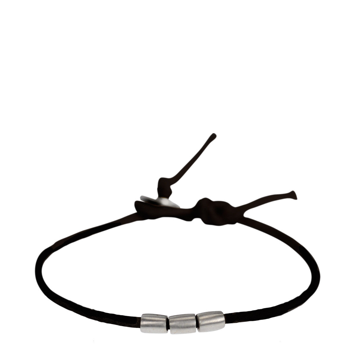 White Cord Bracelet for Men with Coin Element | aJudaica.com