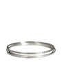Sterling Silver Flattened Bangles (Set of 3)