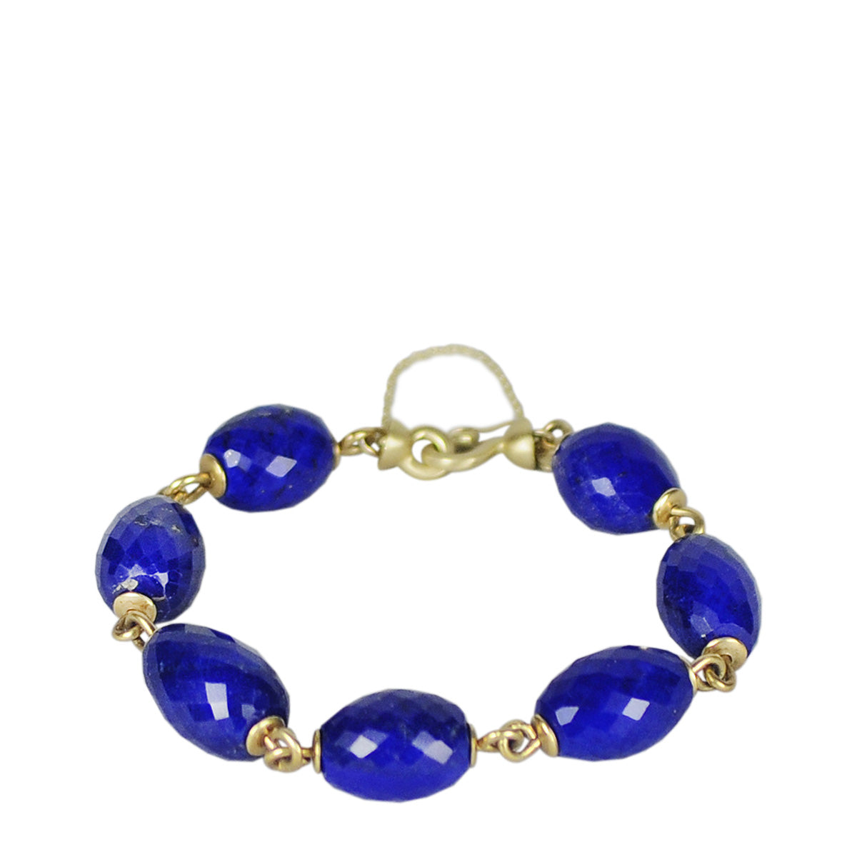 Collegiate Gold Beaded Bracelets Royal Blue / Adult - 7 Inches