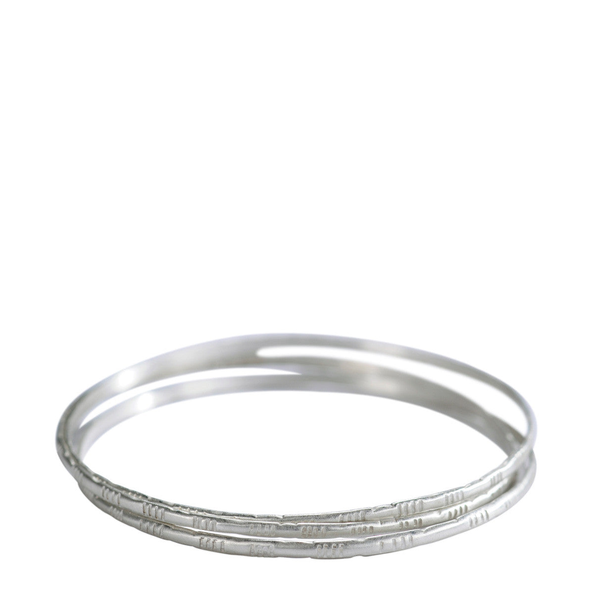Sterling Silver Moroccan Bangles (Set of 3)