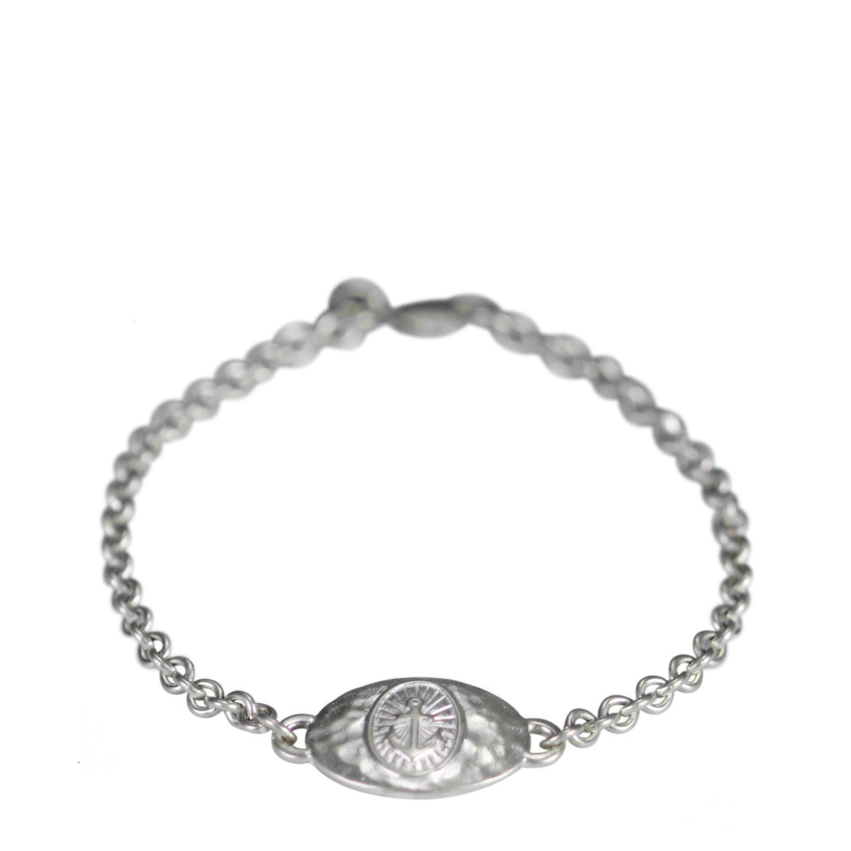 Sterling Silver Hope ID Bracelet on Chain
