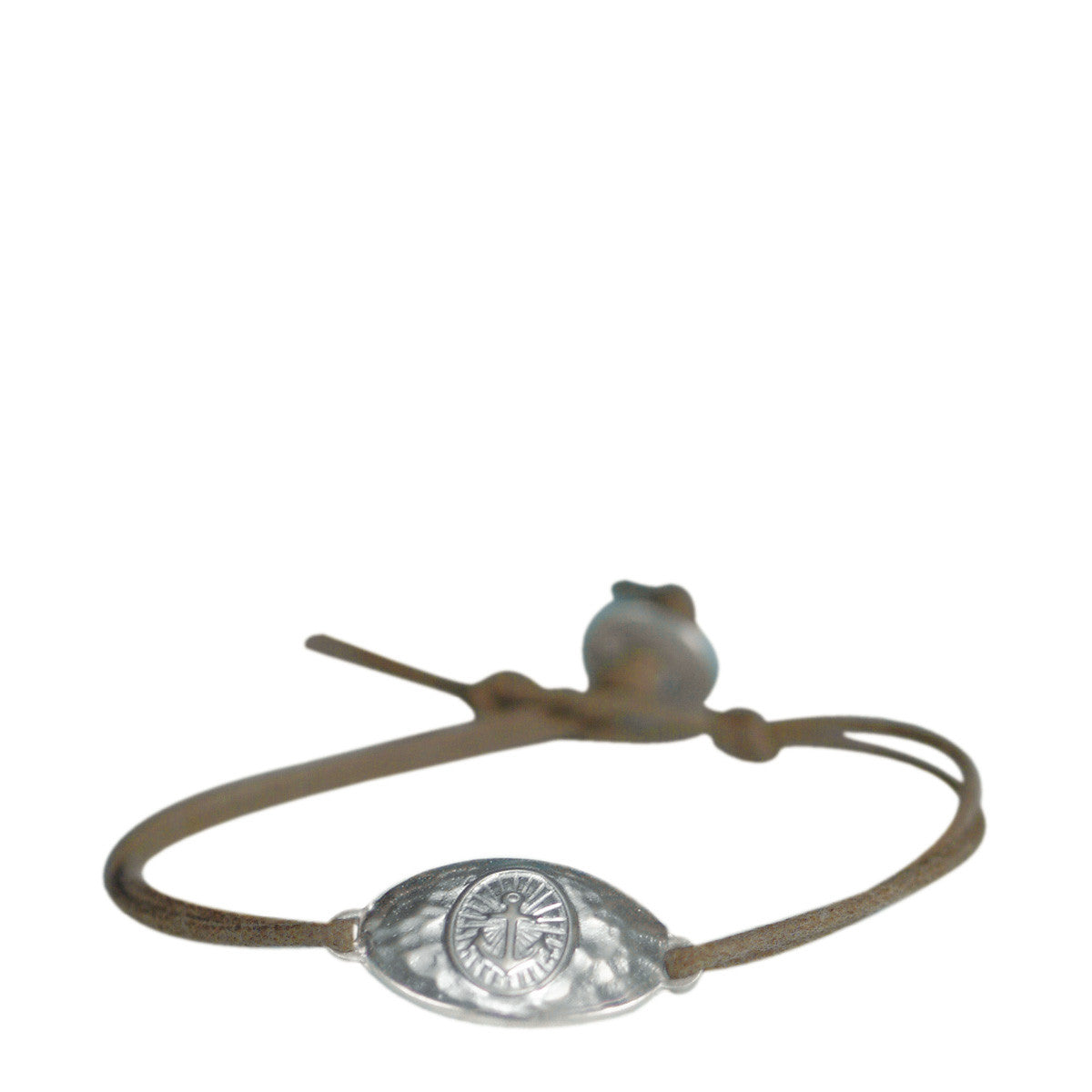 Sterling Silver Hope ID Bracelet on Cord