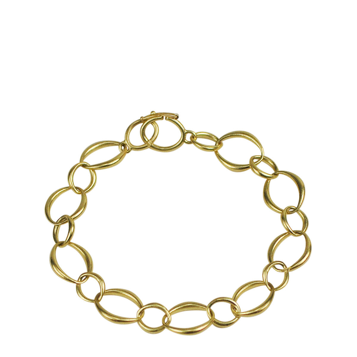 18K Gold Large Heavy O’ Chain Bracelet