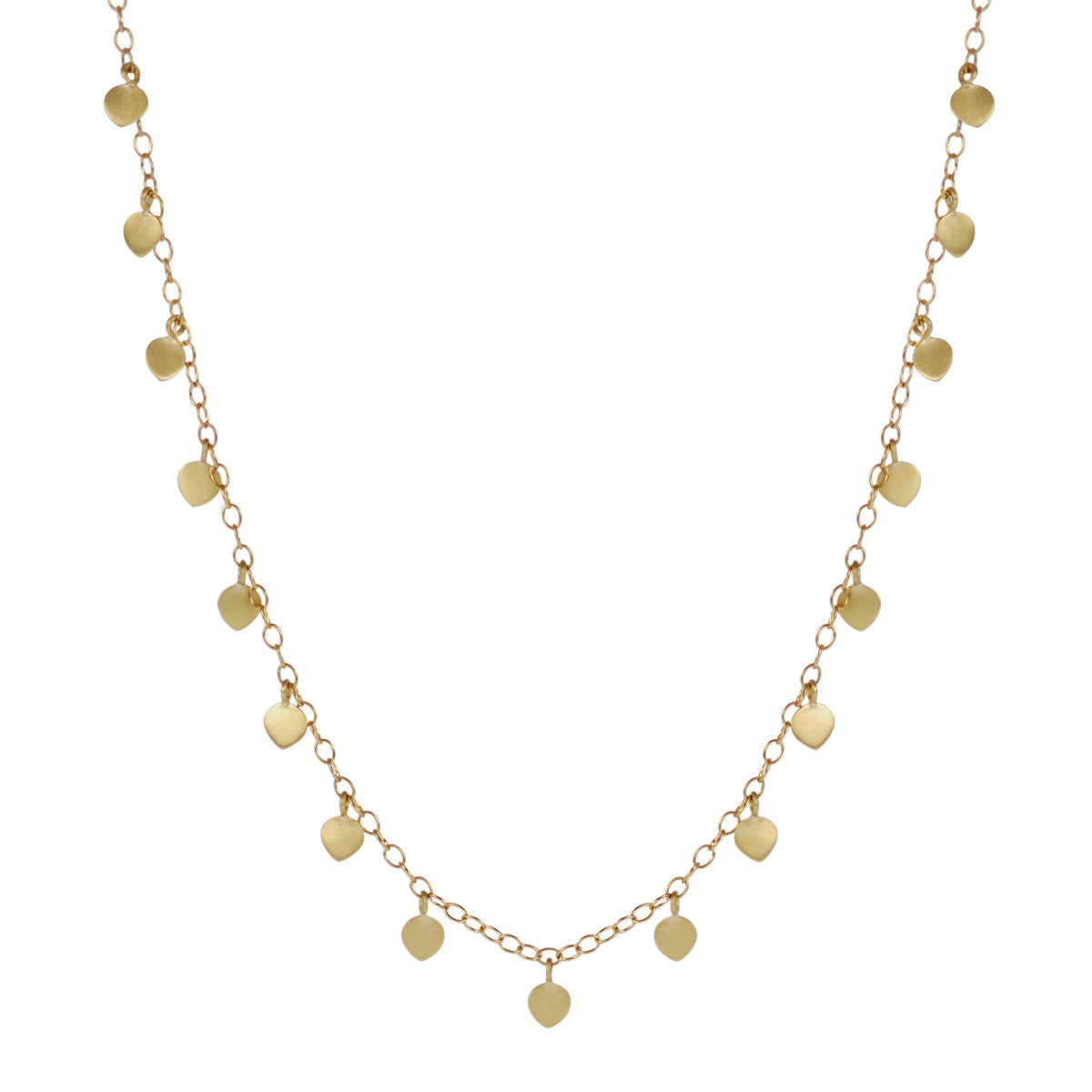 18K Gold Single Lotus Necklace