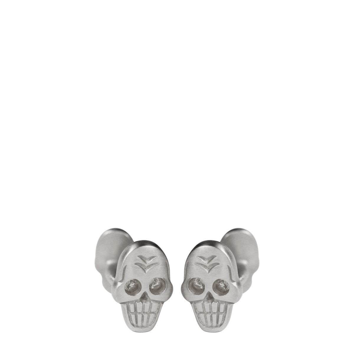 Men's Sterling Silver Skull Cufflinks