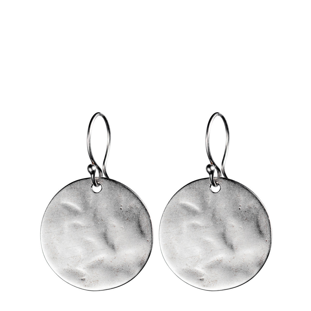 Sterling Silver Large Sequin Earring