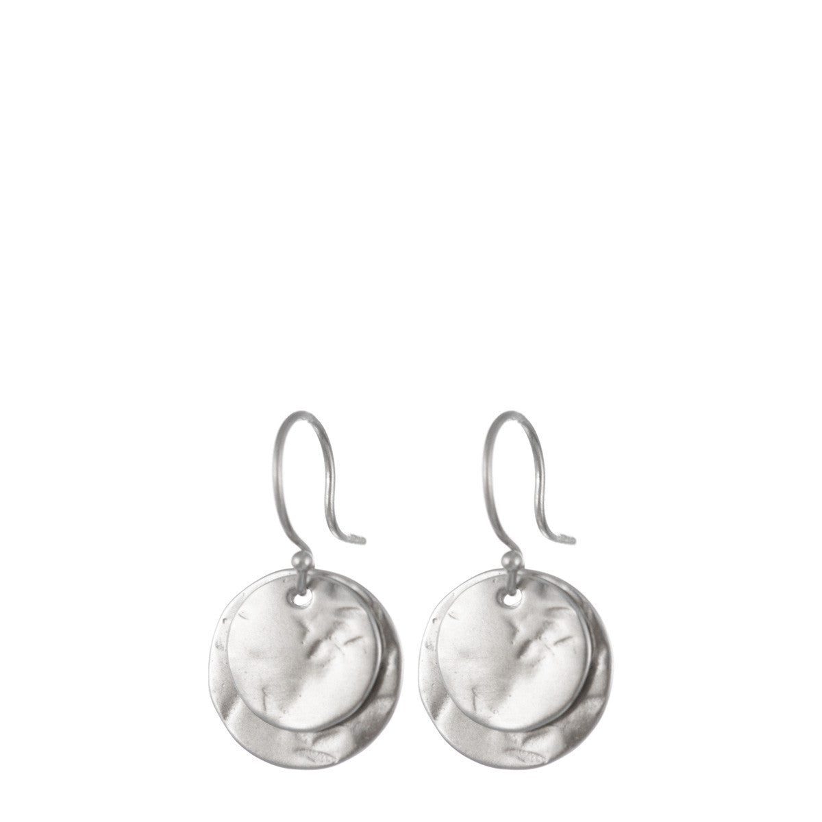 Sterling Silver Double Sequin Earring