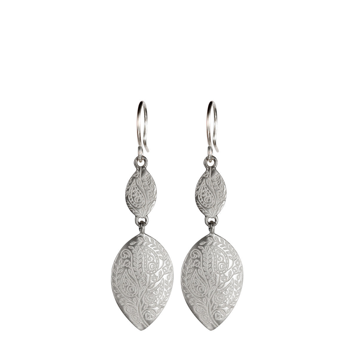 Sterling Silver Double Paisley Earrings