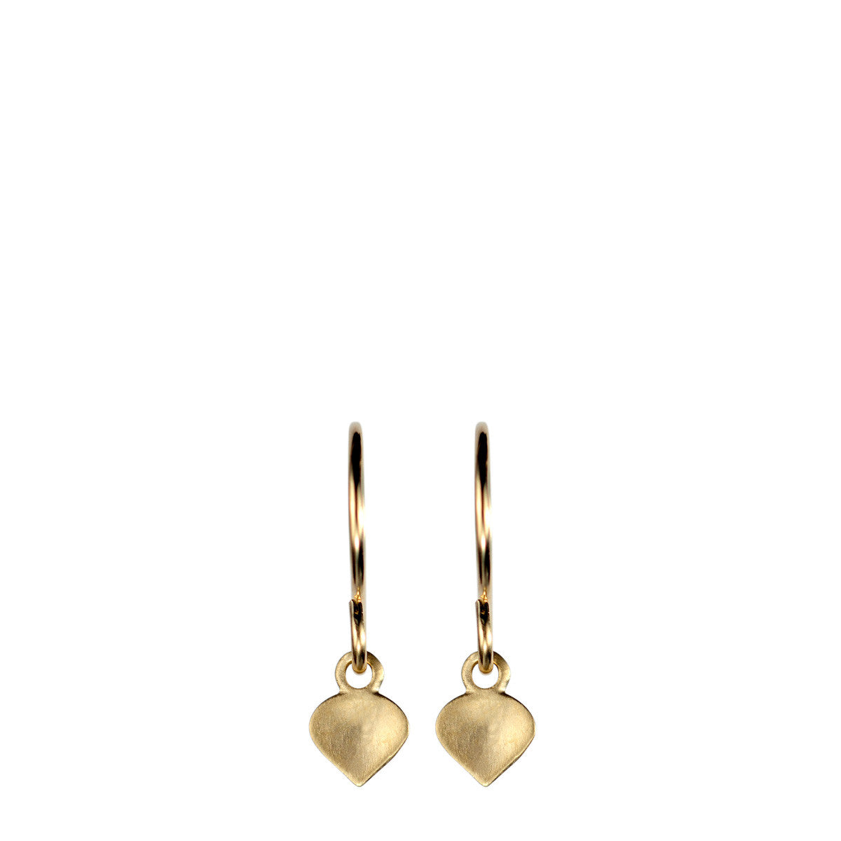 10K Gold Tiny Lotus Earrings