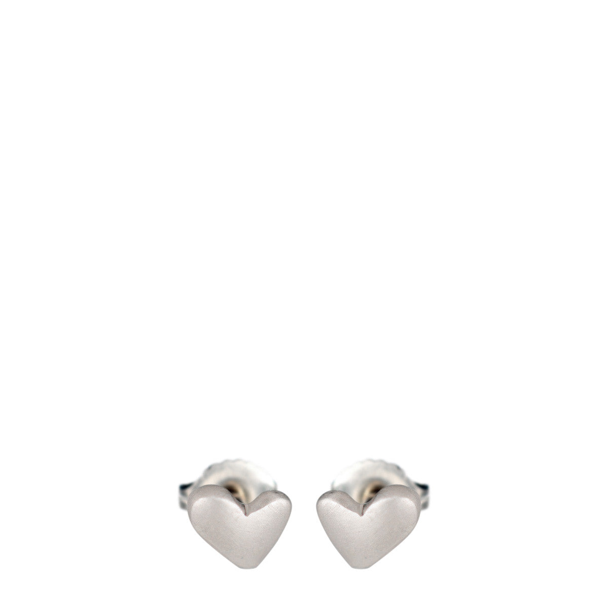 Sterling Silver Heart Stud Earrings