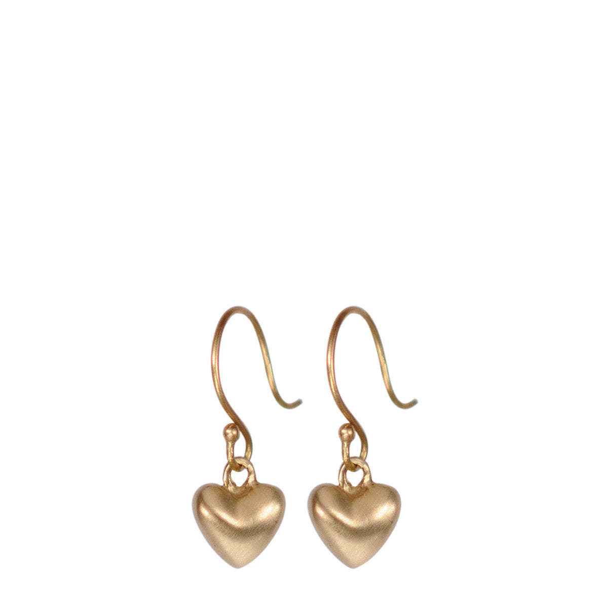 THE LITTLE DIAMOND HEART EARRINGS GOLD JEWELLERY QATAR – Swayra Jewellery