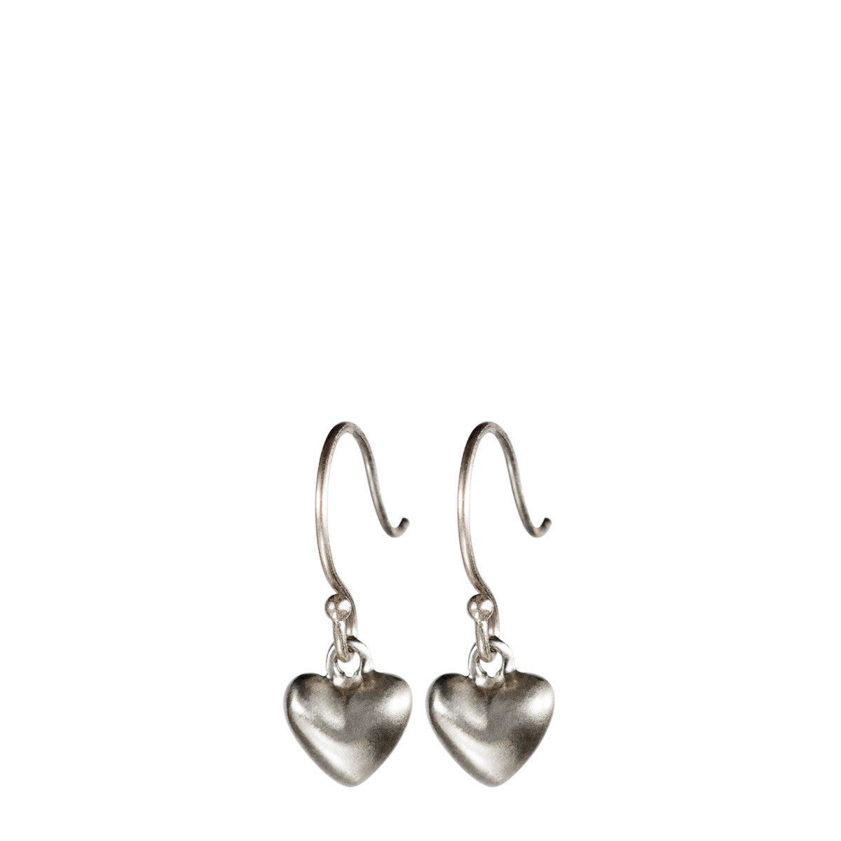 Sterling Silver Hanging Tiny Heart Earring