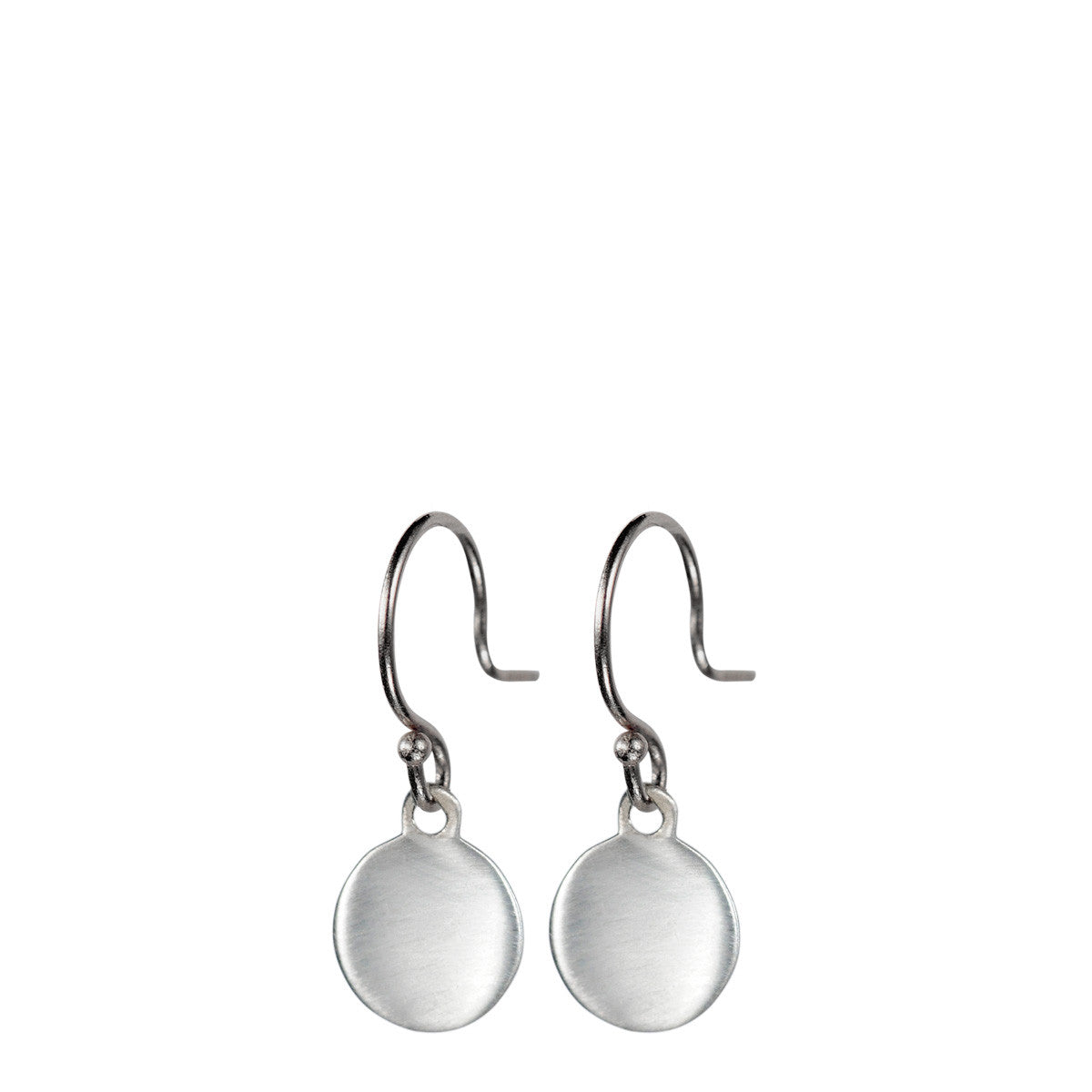 Sterling Silver Tiny Disc Earring