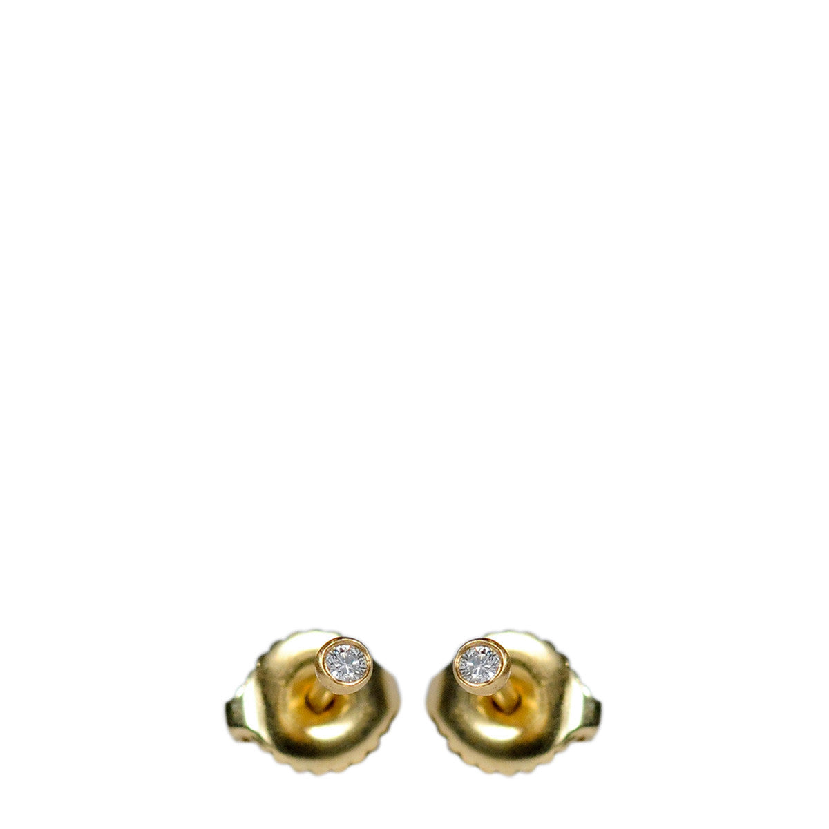 18K Gold 2mm Diamond Stud Earrings
