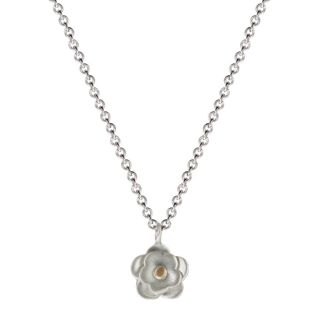 Yellow Rose of Texas - Blooming Rose Pendant with Yellow Citrine - Silver -  Marty Magic Store