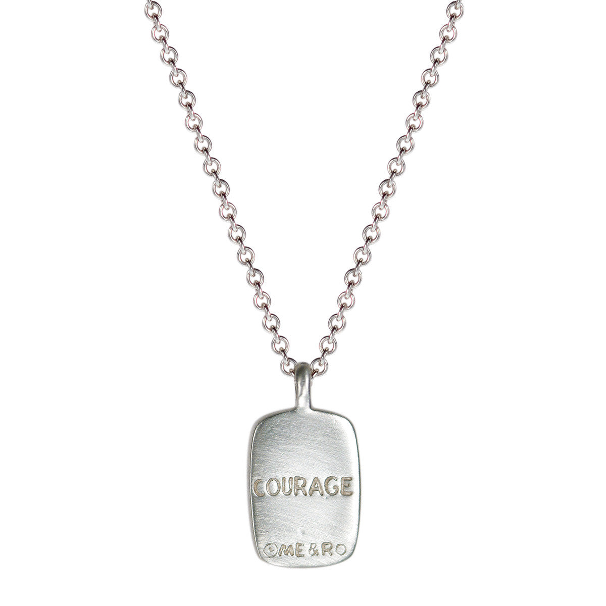 Men&#39;s Sterling Silver Courage Pendant