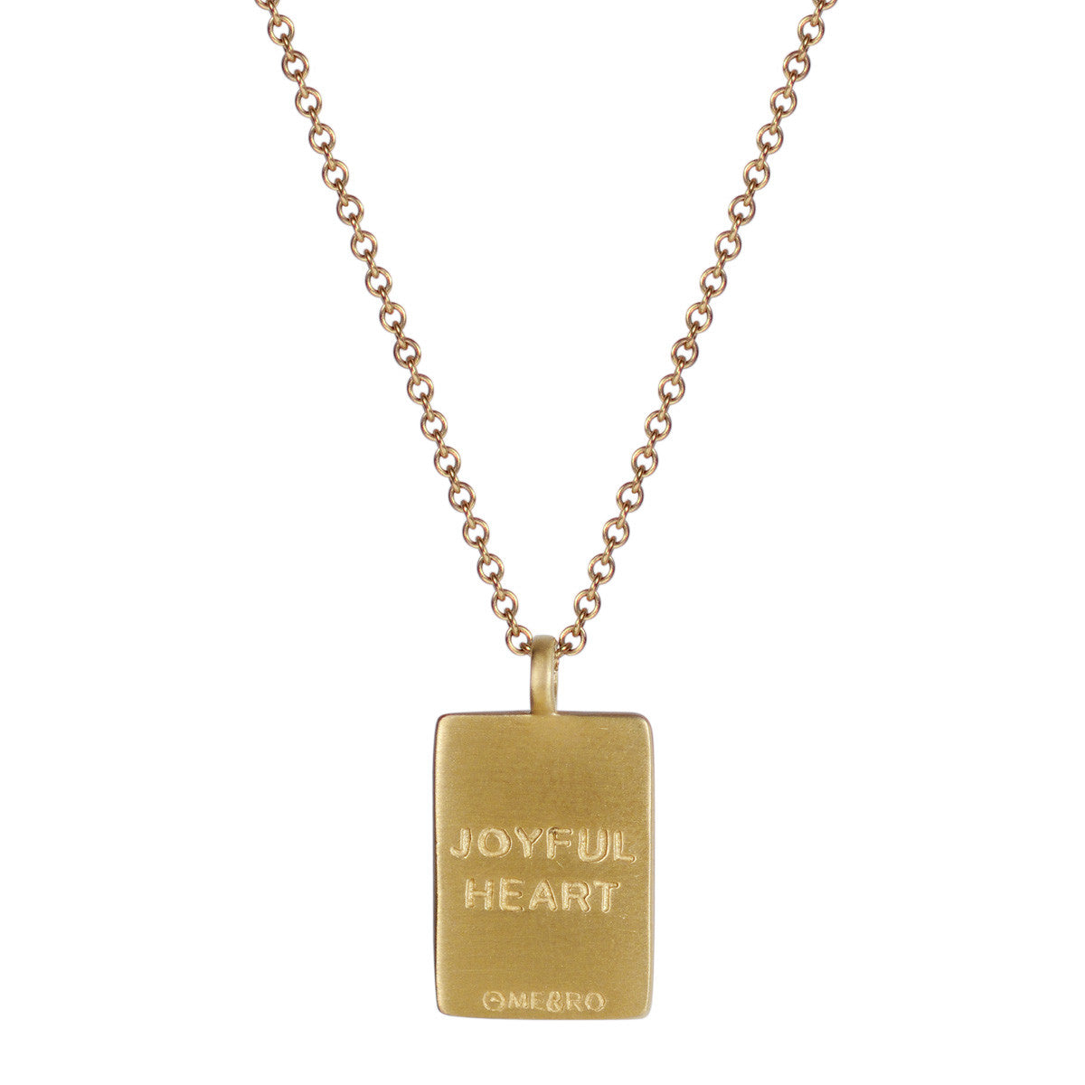 10K Gold Joyful Heart Foundation Fearlessness Tag on Chain